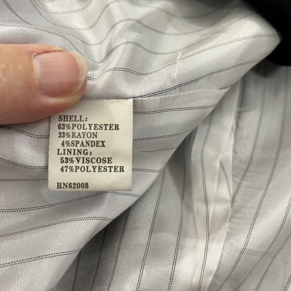 Insight Black Open Front Drape Tuxedo Style Vest … - image 5